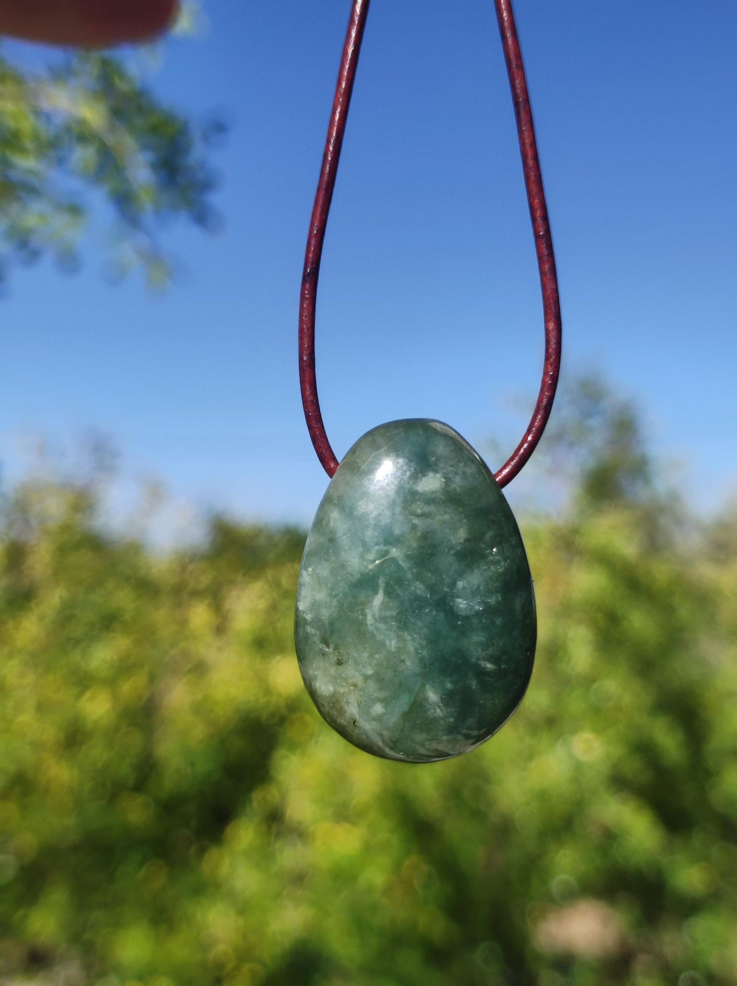 Burma Jade *Rarity* ~ Gemstone Necklace HIPPIE Boho Ethnic Natural Healing Stone Rarity Crystals Jewelry Pendant Nature Power Stone Gift Green