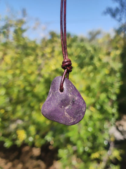 Purpurite ~ Pierre précieuse ~ Collier ~ Rare ~ HIPPIE ~ GOA ~ Boho ~ Ethno ~ Nature ~ Pierre de guérison ~ Collectionneur