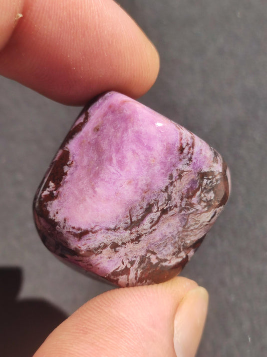 Sugilite - Pierre de guérison décorative de collection violette flatteur de main rareté méditation énergie pierre précieuse cristal investissement naturel unique