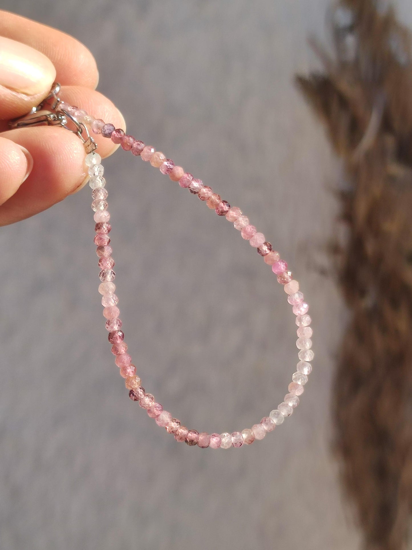 Tourmaline rose AAA - bracelet de pierres précieuses 3mm perles pierre de guérison énergie nature véritable rareté unique bijoux rares femme homme lui sa mère cadeau