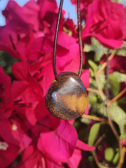 Boulder Opal ~ Edelstein Kette HIPPIE GOA Boho Ethno Natur Heilstein Rarität Kristalle Schmuck Anhänger braun Natur Stein Geschenk Freund