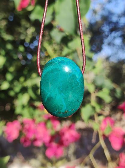 Chrysocoll Chrysokoll Chrysocolla Edelstein Kette Heilstein Er Sie Mann Frau Glück HIPPIE GOA Boho Tibet Ethno Natur Rarität Geschenk Selten