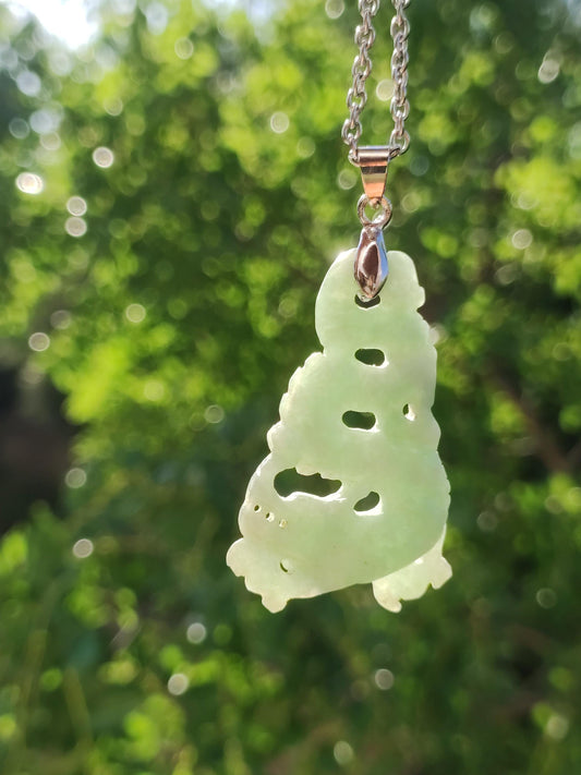 Burma Jade A Quality Dragon *Rarity* Gemstone Necklace HIPPIE Boho Ethnic Natural Healing Stone Rarity Crystal Jewelry Pendant Nature Power Stone