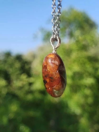 Chrysopras 925 Silberöse Edelstein Kette grün transparent Anhänger Natur Heilstein Kristall Geschenk Mann Frau Mutter Vater Er Sie Freundin