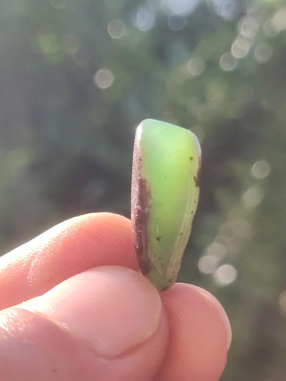 Collier en argent 925 avec œillet en chrysoprase, pendentif vert transparent, pierre de guérison naturelle, cristal, cadeau pour homme, femme, mère, père, il, elle, petite amie