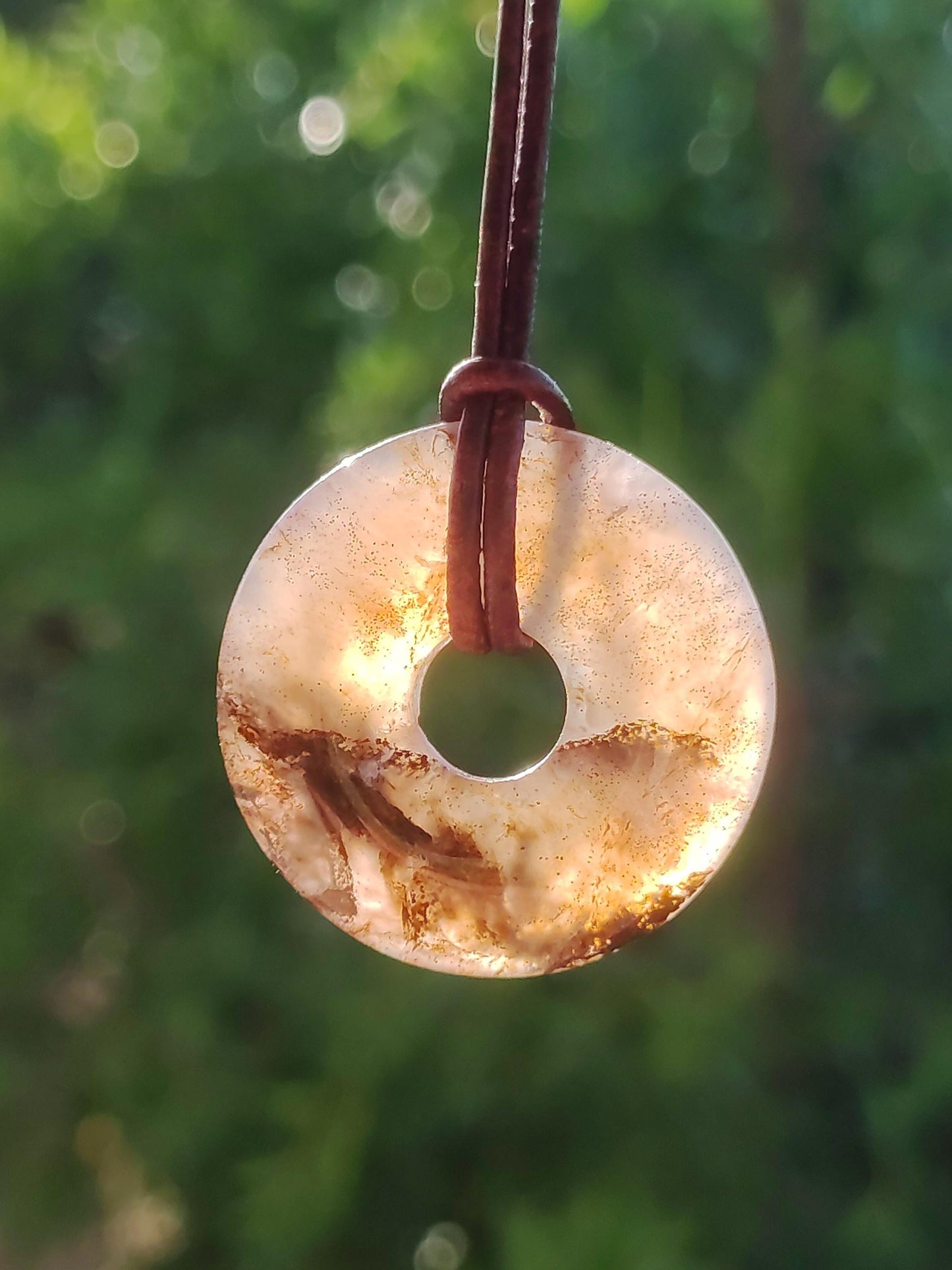 Pietersite or rouge bleu - collier de donuts de pierres précieuses rareté protection rare pierre de guérison cristal HIPPIE Boho Tibet ethnique homme femme lui offrir son