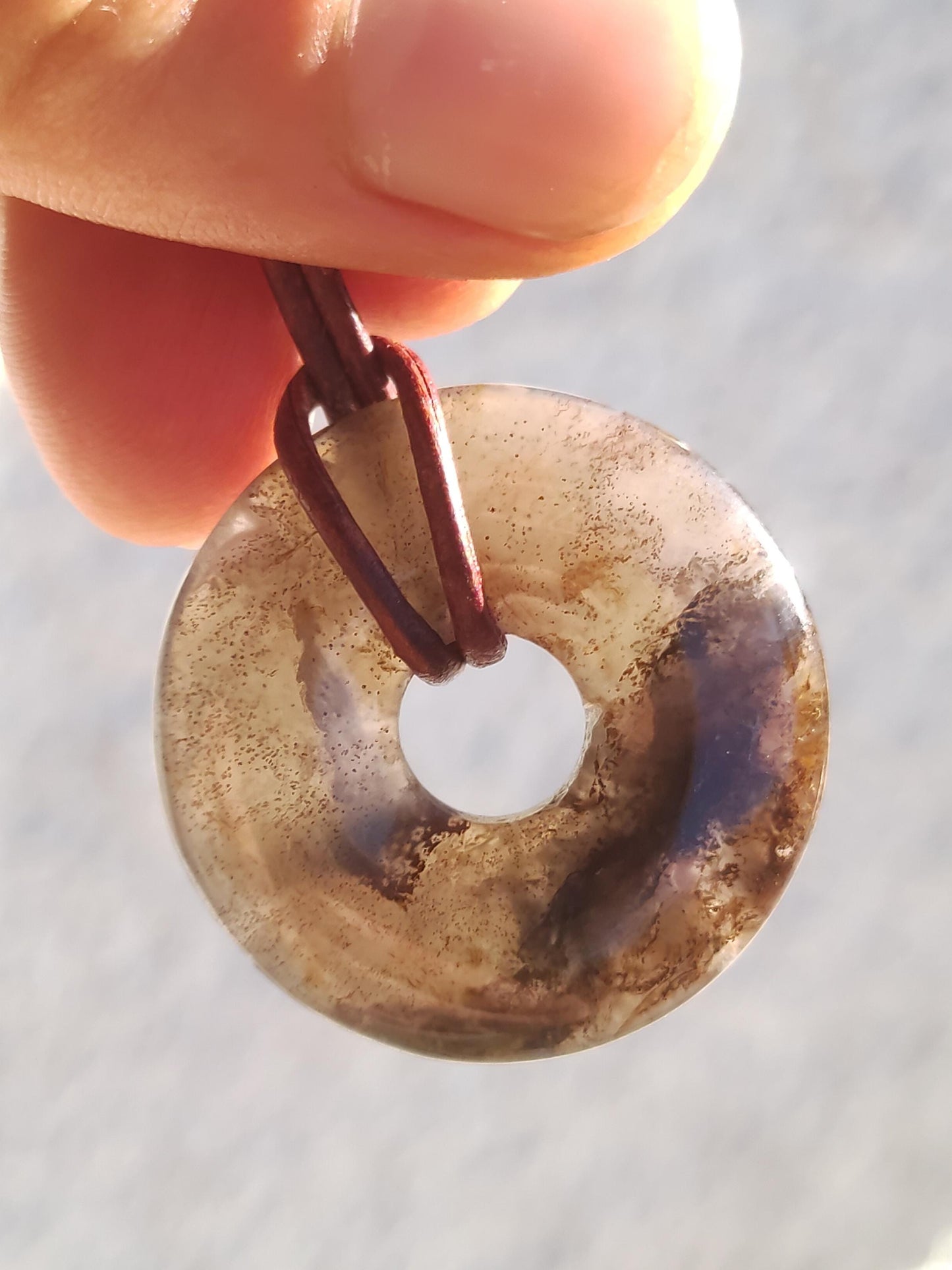 Pietersite or rouge bleu - collier de donuts de pierres précieuses rareté protection rare pierre de guérison cristal HIPPIE Boho Tibet ethnique homme femme lui offrir son