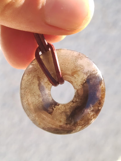 Pietersite or rouge bleu - collier de donuts de pierres précieuses rareté protection rare pierre de guérison cristal HIPPIE Boho Tibet ethnique homme femme lui offrir son