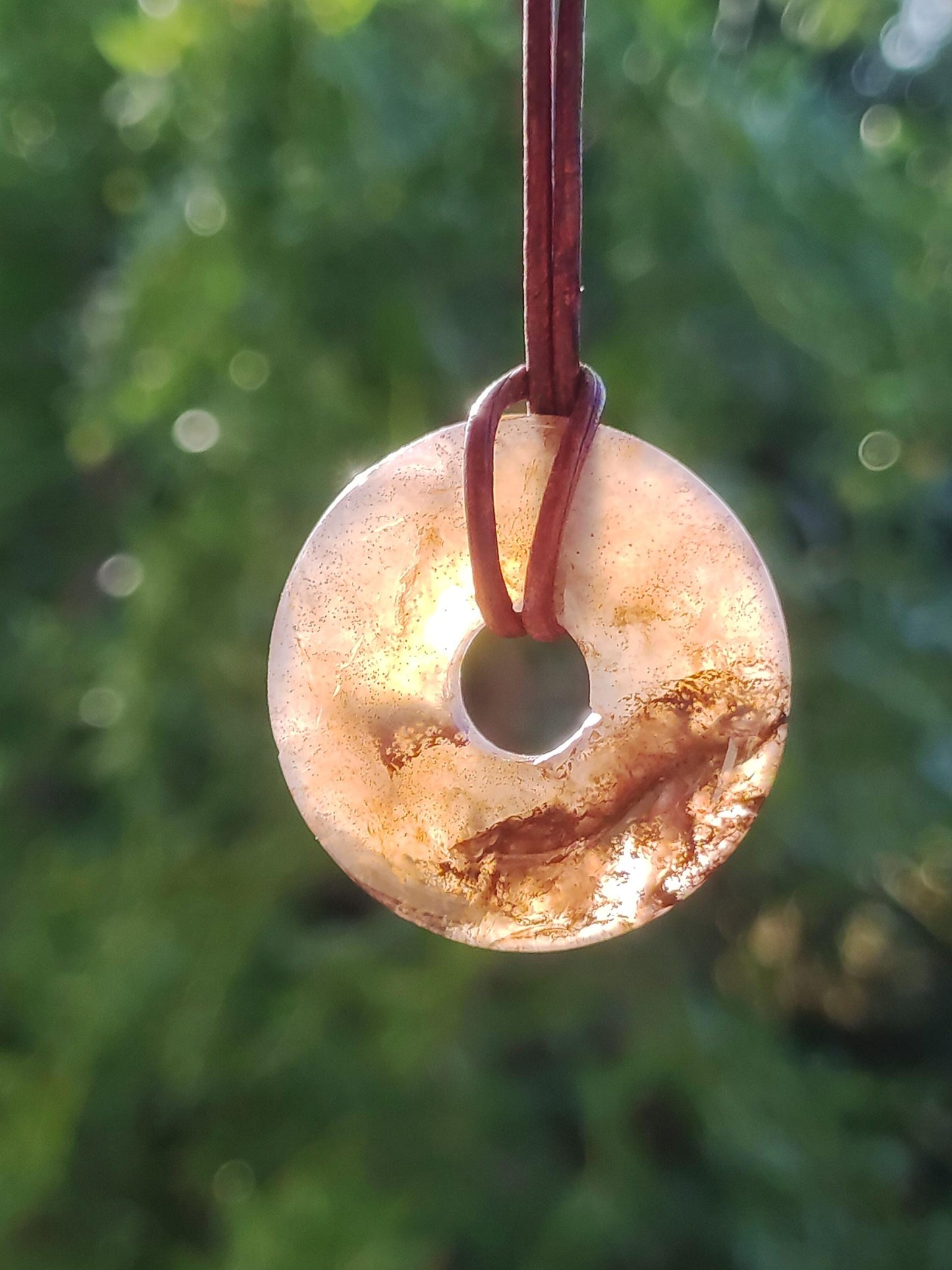 Pietersite or rouge bleu - collier de donuts de pierres précieuses rareté protection rare pierre de guérison cristal HIPPIE Boho Tibet ethnique homme femme lui offrir son