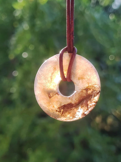 Pietersite or rouge bleu - collier de donuts de pierres précieuses rareté protection rare pierre de guérison cristal HIPPIE Boho Tibet ethnique homme femme lui offrir son