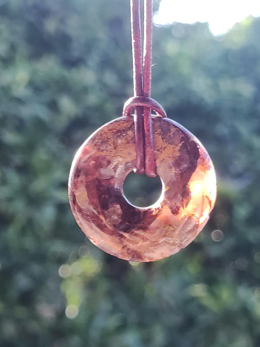 Pietersite or rouge bleu - collier de donuts de pierres précieuses rareté protection rare pierre de guérison cristal HIPPIE Boho Tibet ethnique homme femme lui offrir son