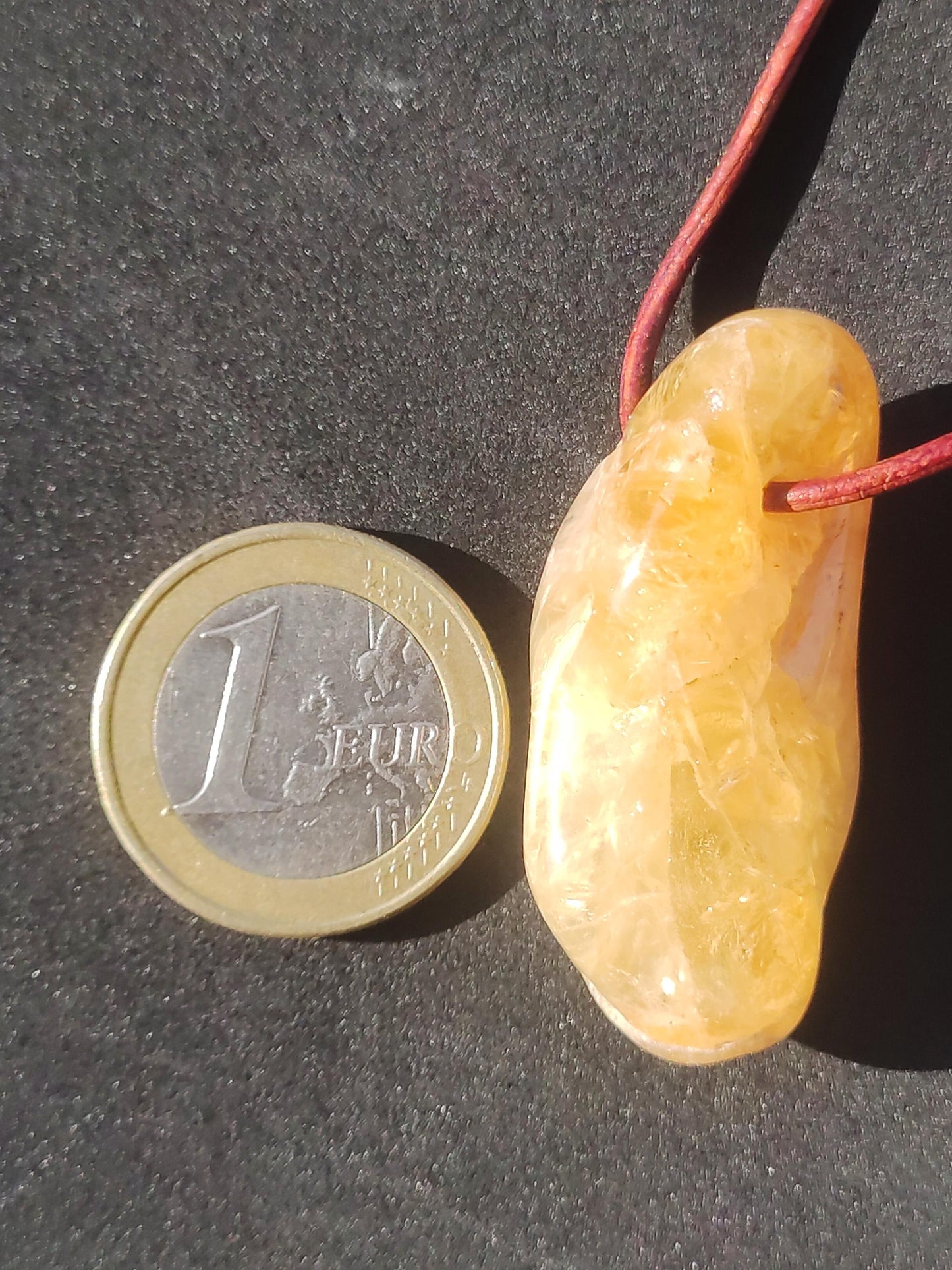 Citrine ~ Gemstone Necklace Yellow HIPPIE GOA Boho Ethnic Natural Healing Stone Rarity Crystals Jewelry Pendant Natural Stone Gift Bright Sun