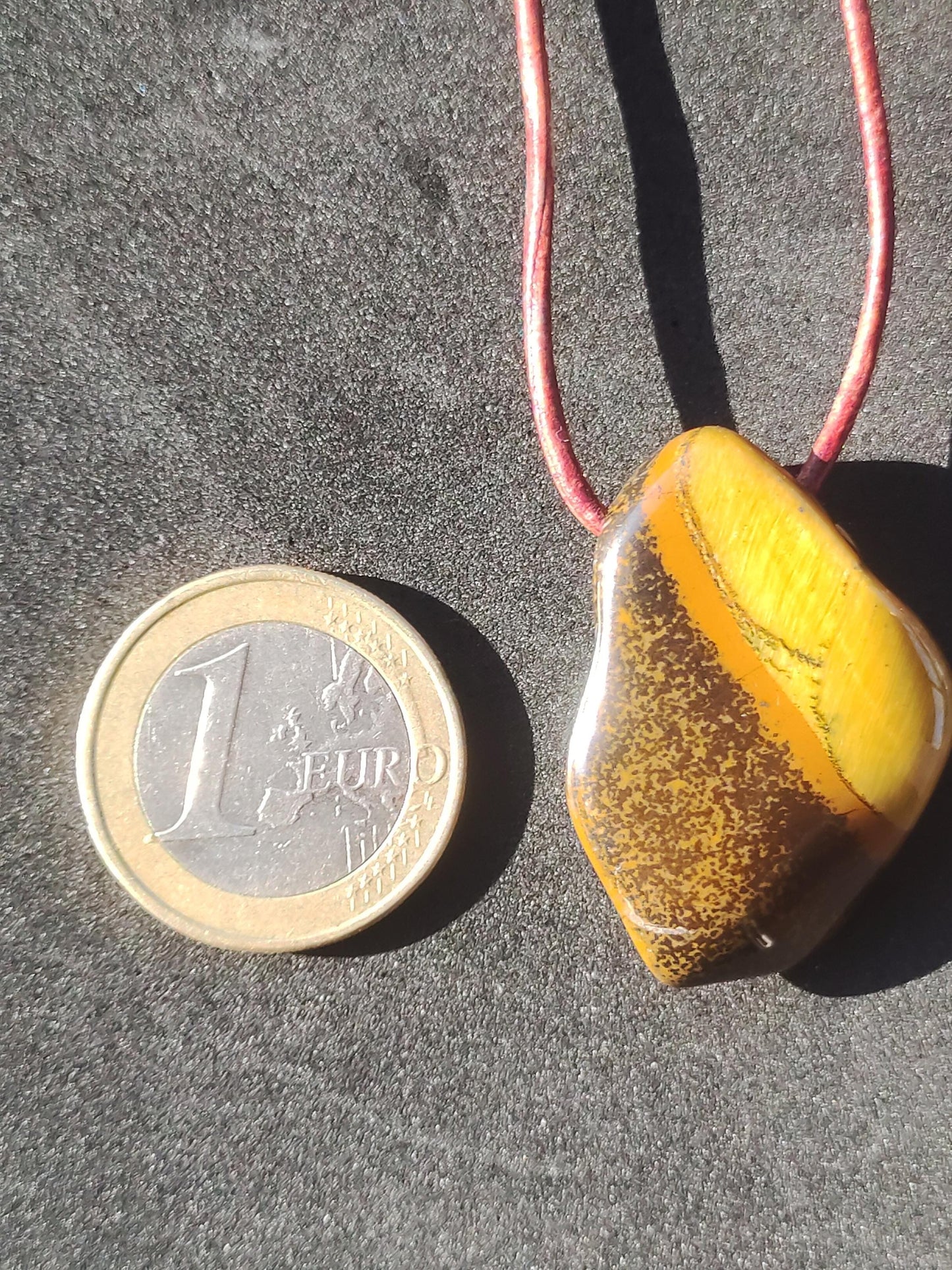 Tiger eye gemstone necklace healing stone green he she man woman gift lucky pendant GOA Boho Tibet Ethno nature unique