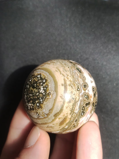 8 veines Ocean Jasper Orbiculaire vert - boule de pierre précieuse pierre de guérison naturelle décoration cristal cadeau lui elle homme femme maison appartement énergie rare