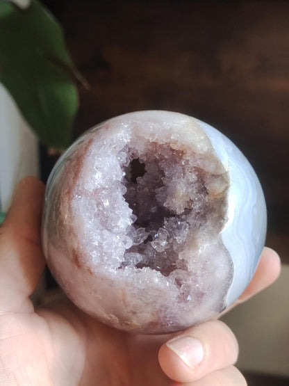 XXL Amethyst Agate Druzy Geode Ball ~ Magical Gemstone Decoration Crystal Sphere Healing Stone Purple Energy Living Rarity Collector Gift