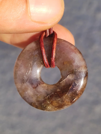 Pietersite or rouge bleu - collier de donuts de pierres précieuses rareté protection rare pierre de guérison cristal HIPPIE Boho Tibet ethnique homme femme lui offrir son