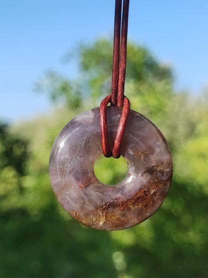 Pietersite or rouge bleu - collier de donuts de pierres précieuses rareté protection rare pierre de guérison cristal HIPPIE Boho Tibet ethnique homme femme lui offrir son