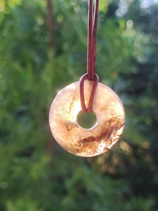 Pietersite or rouge bleu - collier de donuts de pierres précieuses rareté protection rare pierre de guérison cristal HIPPIE Boho Tibet ethnique homme femme lui offrir son