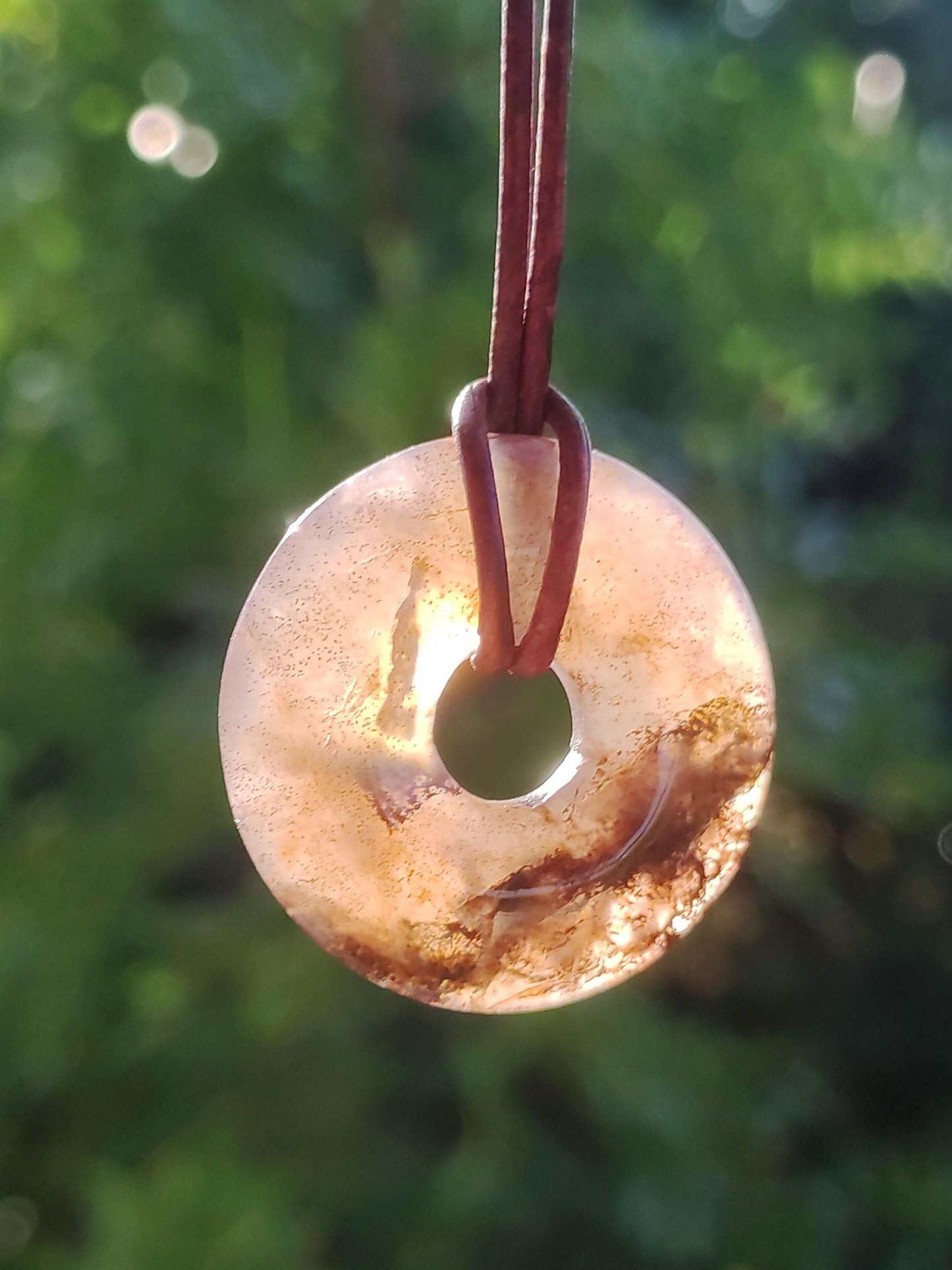 Pietersite or rouge bleu - collier de donuts de pierres précieuses rareté protection rare pierre de guérison cristal HIPPIE Boho Tibet ethnique homme femme lui offrir son