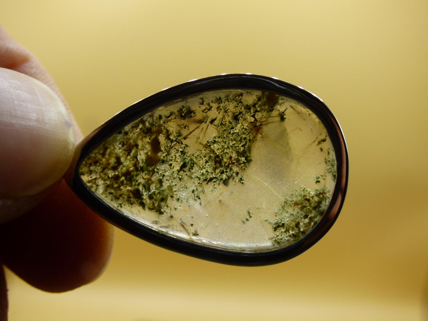 Phantom Rutil Quarz  - 925 Sterling Silber Edelstein Kette Natur weiß Schutz Rarität Heilstein Kristall Mann Frau Er Sie Geschenk Freund