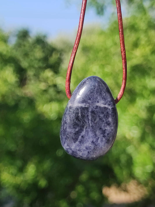 Sapphire - gemstone necklace healing stone blue nature gift man woman he her father son mother luck energy chakra protection rarity rare collector
