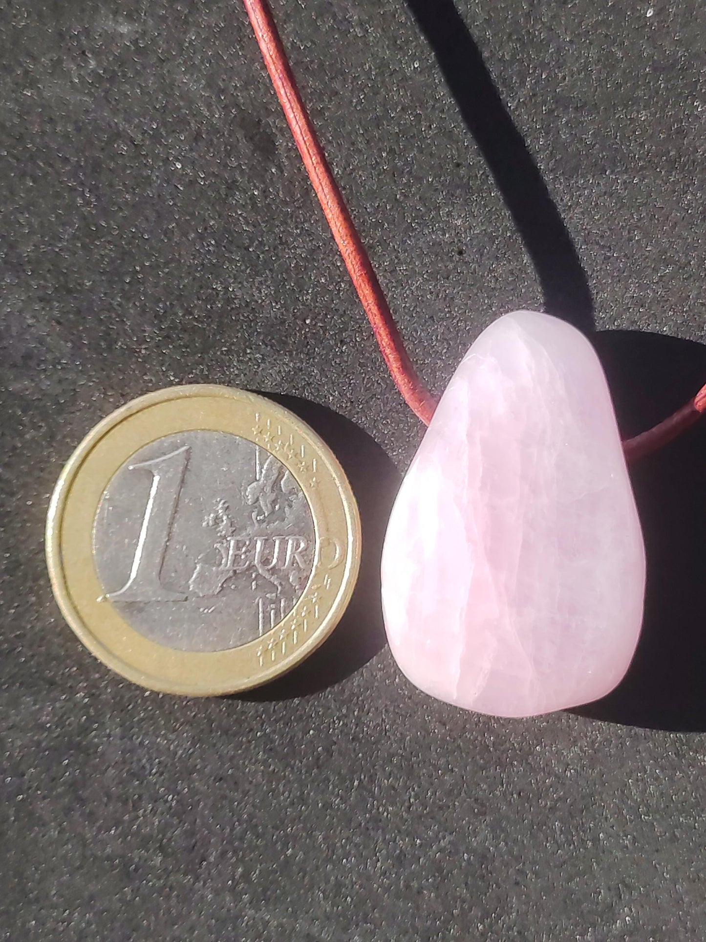 Kunzite A - Collier de pierres précieuses Pierre de guérison Rose Rose Rareté Homme Femme Chanceux HIPPIE GOA Boho Tibet Ethnique Naturel Rareté Cadeau Lui Son Homme Femme