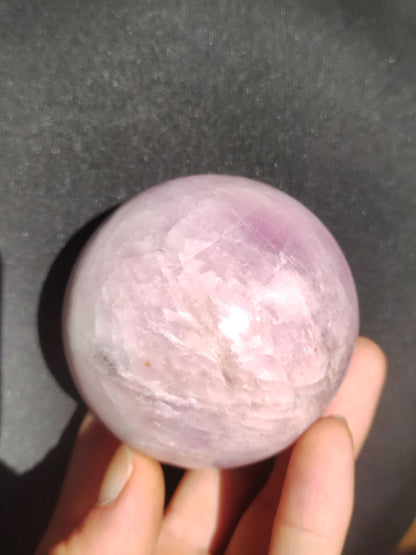 XL Kunzit rosa Schimmer Flash ~ Edelstein Kugel Deko Sphere Haus Wohn Kristall HIPPIE Heilstein Rarität Selten Geschenk Frau Geschenk Er Sie