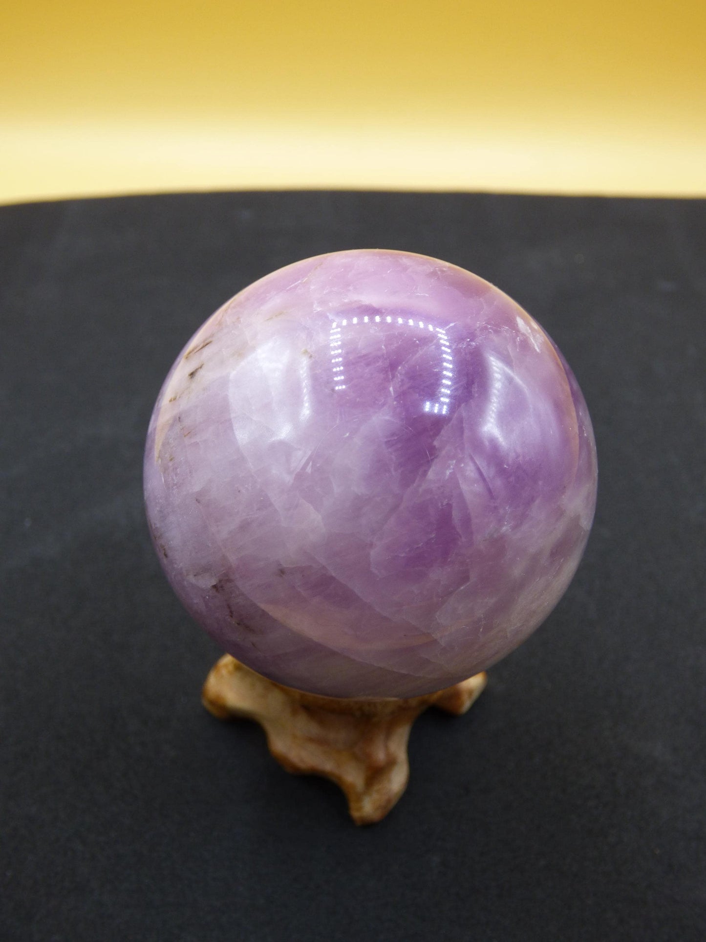 Kunzit AA rosa Schimmer Flash ~ Edelstein Kugel Deko Sphere Haus Wohn Kristall HIPPIE Heilstein Rarität Selten Geschenk Frau Geschenk Er Sie