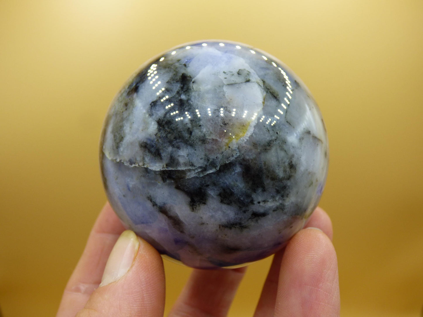 Sodalith - Edelstein Kugel Deko Sphere Massage Kristall Spielkugel Meditation Heilstein Frau Mann Geschenk Er Sie Haus Energie Traum Wohnen