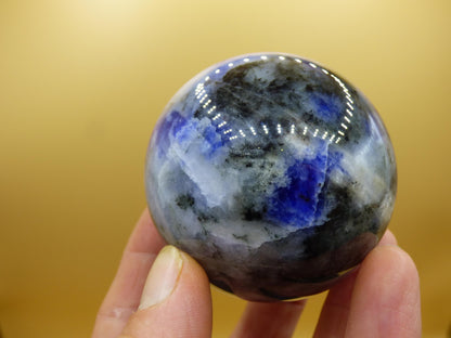 Sodalith - Edelstein Kugel Deko Sphere Massage Kristall Spielkugel Meditation Heilstein Frau Mann Geschenk Er Sie Haus Energie Traum Wohnen