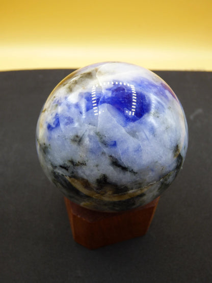 Sodalith - Edelstein Kugel Deko Sphere Massage Kristall Spielkugel Meditation Heilstein Frau Mann Geschenk Er Sie Haus Energie Traum Wohnen