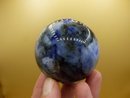 Sodalith - Edelstein Kugel Deko Sphere Massage Kristall Spielkugel Meditation Heilstein Frau Mann Geschenk Er Sie Haus Energie Traum Wohnen