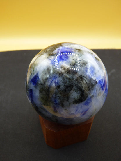 Sodalith - Edelstein Kugel Deko Sphere Massage Kristall Spielkugel Meditation Heilstein Frau Mann Geschenk Er Sie Haus Energie Traum Wohnen