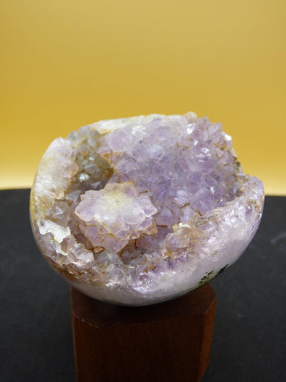 Amethyst Achat Geode Kugel ~ Magische Edelstein Deko Kristall Stufe Sphere Heilstein lila Energie Wohnen Rarität Sammler Geschenk