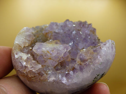 Amethyst Achat Geode Kugel ~ Magische Edelstein Deko Kristall Stufe Sphere Heilstein lila Energie Wohnen Rarität Sammler Geschenk