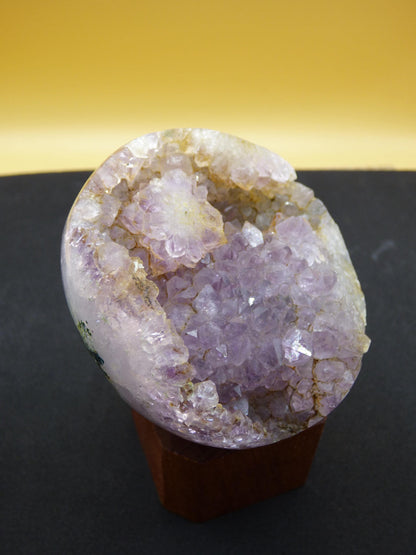 Amethyst Achat Geode Kugel ~ Magische Edelstein Deko Kristall Stufe Sphere Heilstein lila Energie Wohnen Rarität Sammler Geschenk