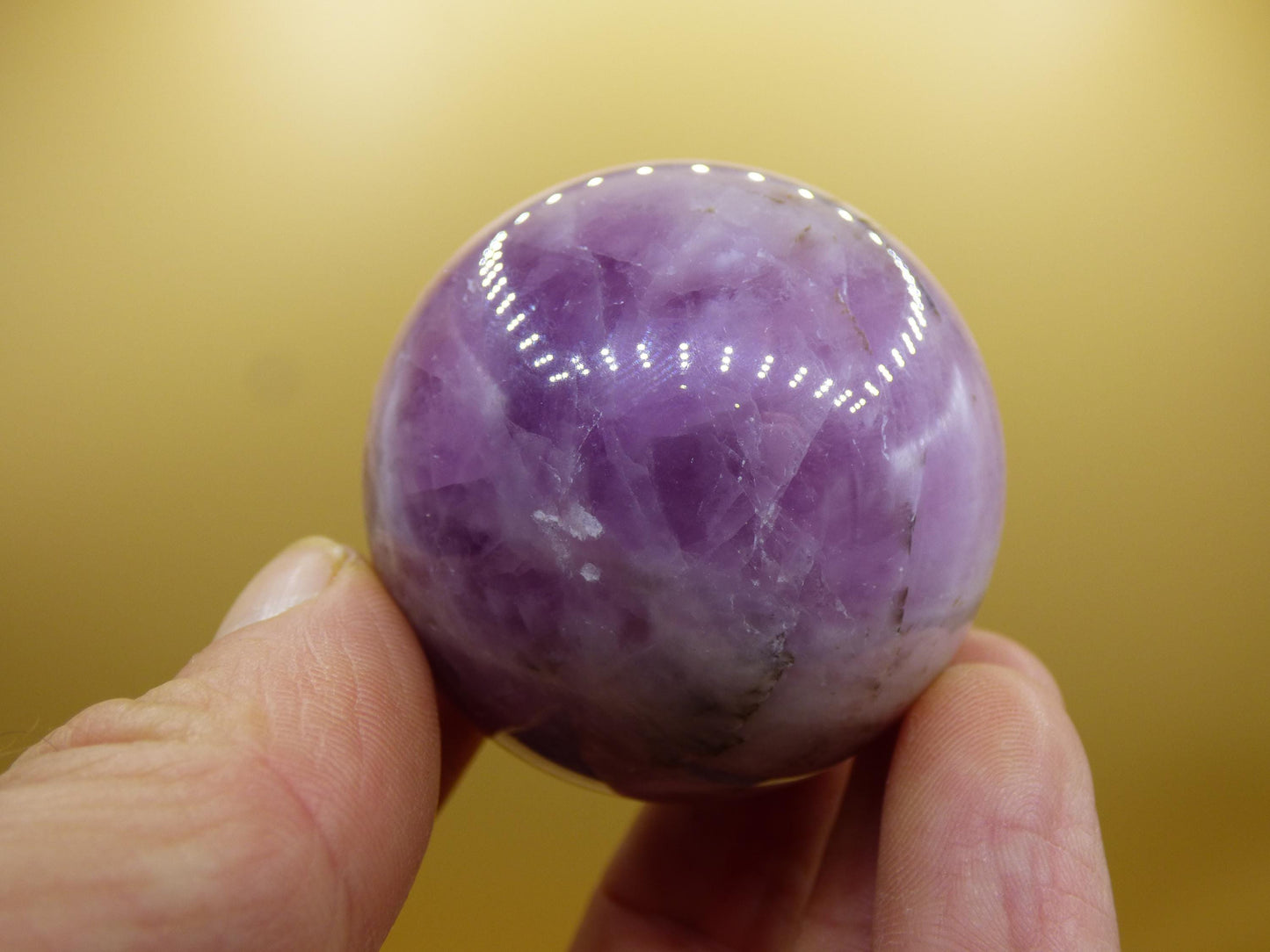 Kunzit AA rosa Schimmer Flash ~ Edelstein Kugel Deko Sphere Haus Wohn Kristall HIPPIE Heilstein Rarität Selten Geschenk Frau Geschenk Er Sie