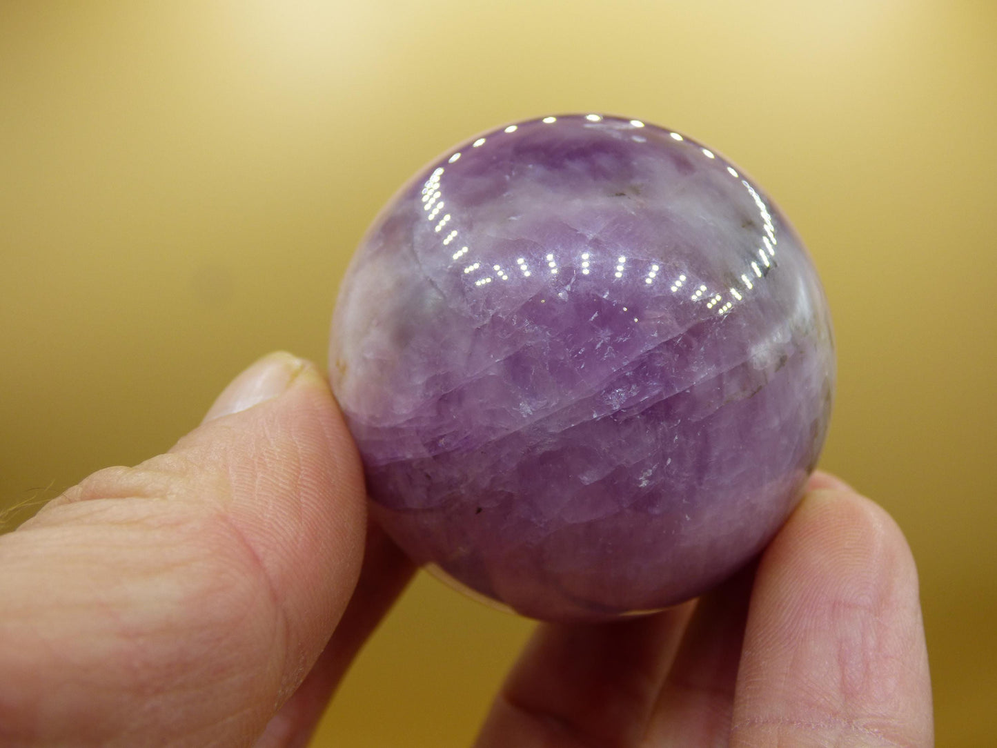 Kunzit AA rosa Schimmer Flash ~ Edelstein Kugel Deko Sphere Haus Wohn Kristall HIPPIE Heilstein Rarität Selten Geschenk Frau Geschenk Er Sie