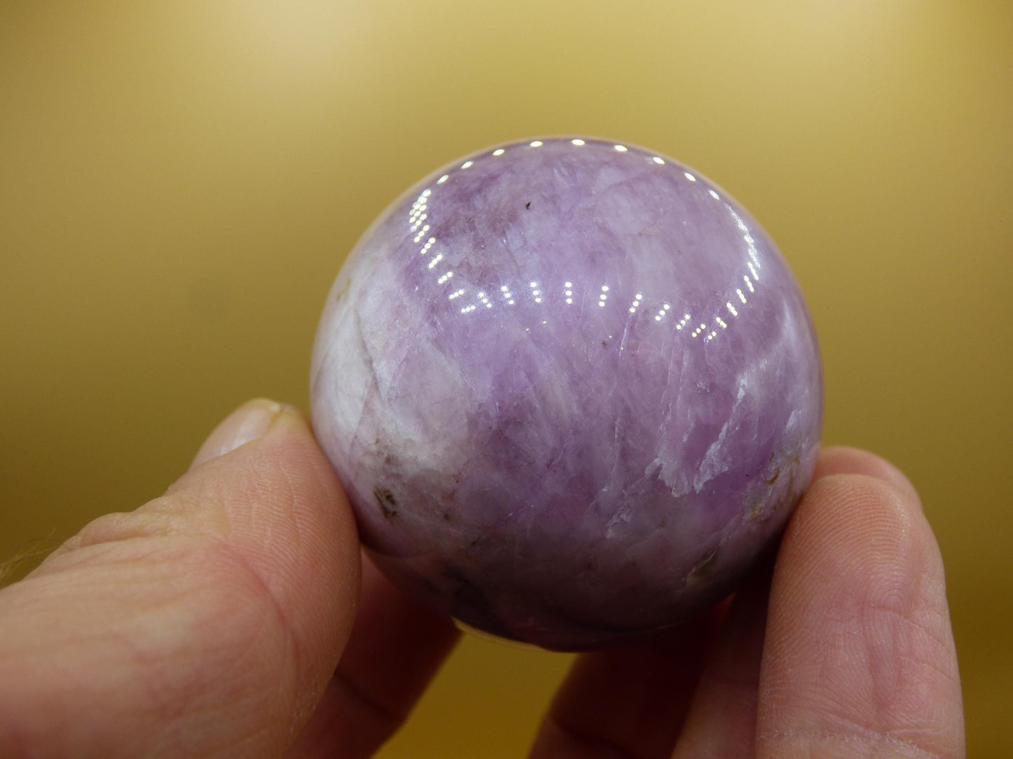 Kunzit AA rosa Schimmer Flash ~ Edelstein Kugel Deko Sphere Haus Wohn Kristall HIPPIE Heilstein Rarität Selten Geschenk Frau Geschenk Er Sie