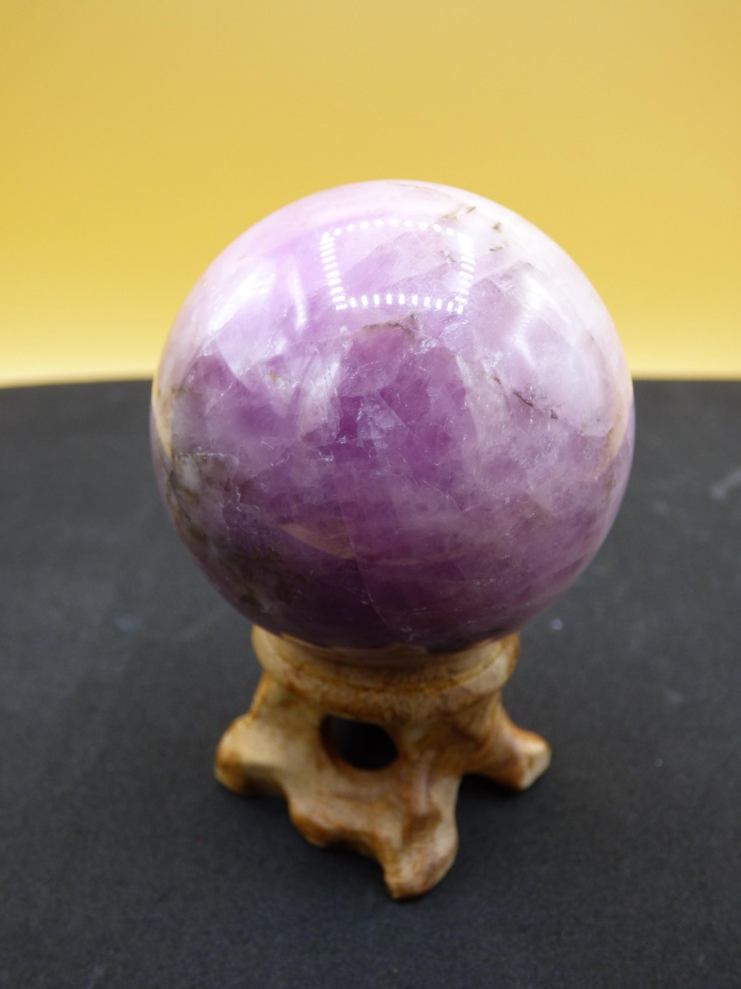Kunzit AA rosa Schimmer Flash ~ Edelstein Kugel Deko Sphere Haus Wohn Kristall HIPPIE Heilstein Rarität Selten Geschenk Frau Geschenk Er Sie