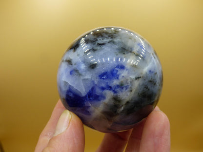 Sodalith - Edelstein Kugel Deko Sphere Massage Kristall Spielkugel Meditation Heilstein Frau Mann Geschenk Er Sie Haus Energie Traum Wohnen