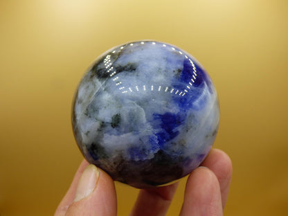 Sodalith - Edelstein Kugel Deko Sphere Massage Kristall Spielkugel Meditation Heilstein Frau Mann Geschenk Er Sie Haus Energie Traum Wohnen