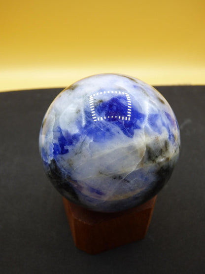 Sodalith - Edelstein Kugel Deko Sphere Massage Kristall Spielkugel Meditation Heilstein Frau Mann Geschenk Er Sie Haus Energie Traum Wohnen