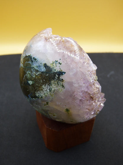Amethyst Achat Geode Kugel ~ Magische Edelstein Deko Kristall Stufe Sphere Heilstein lila Energie Wohnen Rarität Sammler Geschenk