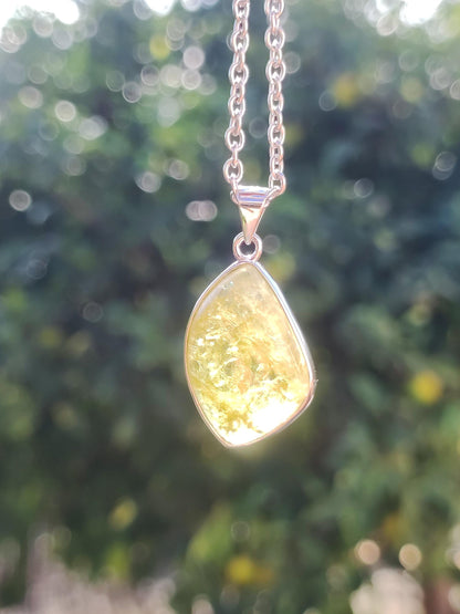 Vesuvianit grün AAA 925 Silber Edelstein Kette Natur Heilstein Kristall Rarität Anhänger Mann Frau Er Sie Geschenk Wunderschön Edel