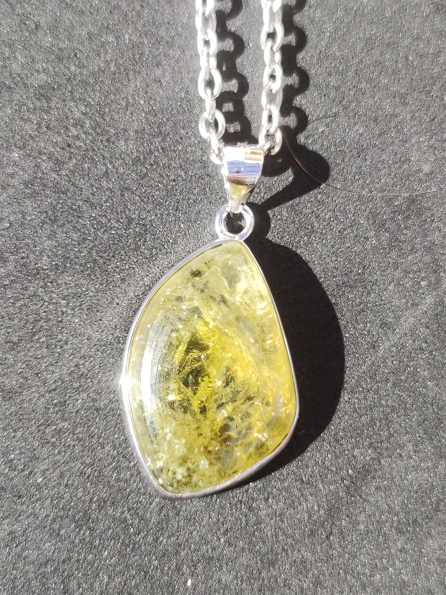 Vesuvianit grün AAA 925 Silber Edelstein Kette Natur Heilstein Kristall Rarität Anhänger Mann Frau Er Sie Geschenk Wunderschön Edel