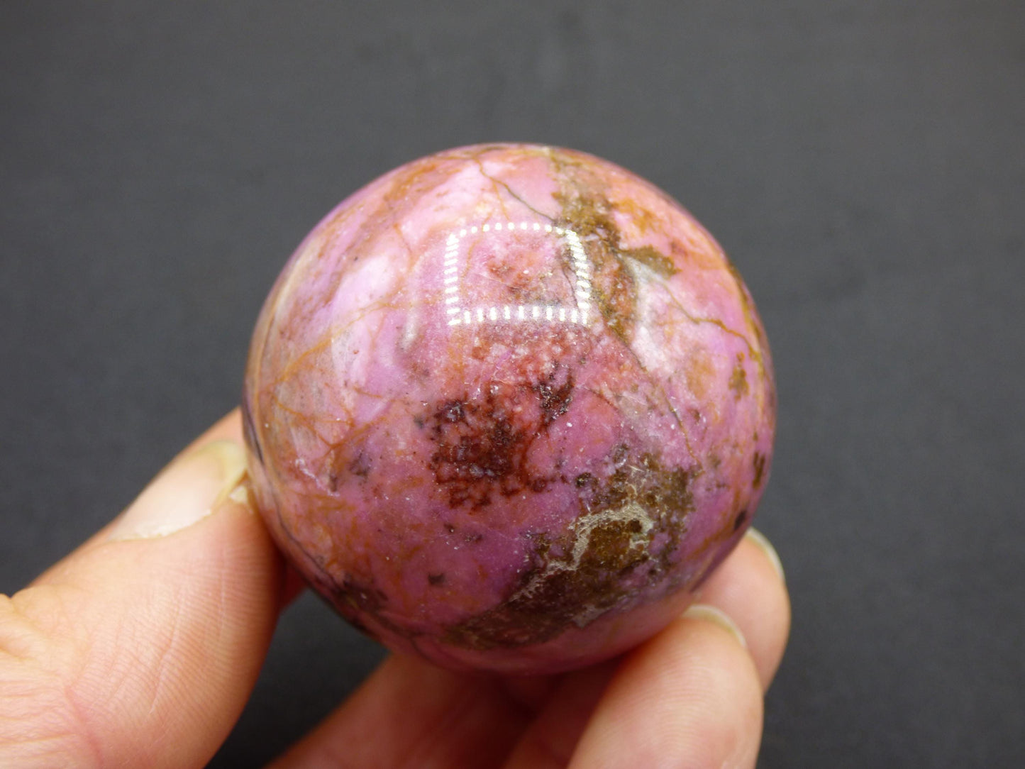 Kobalt Calcit Kugel *Rarität* rosa Pink Kristall Edelstein Deko Haus Sammler Geschenk Er Sie Mann Frau Freund Mineral Selten Heilstein