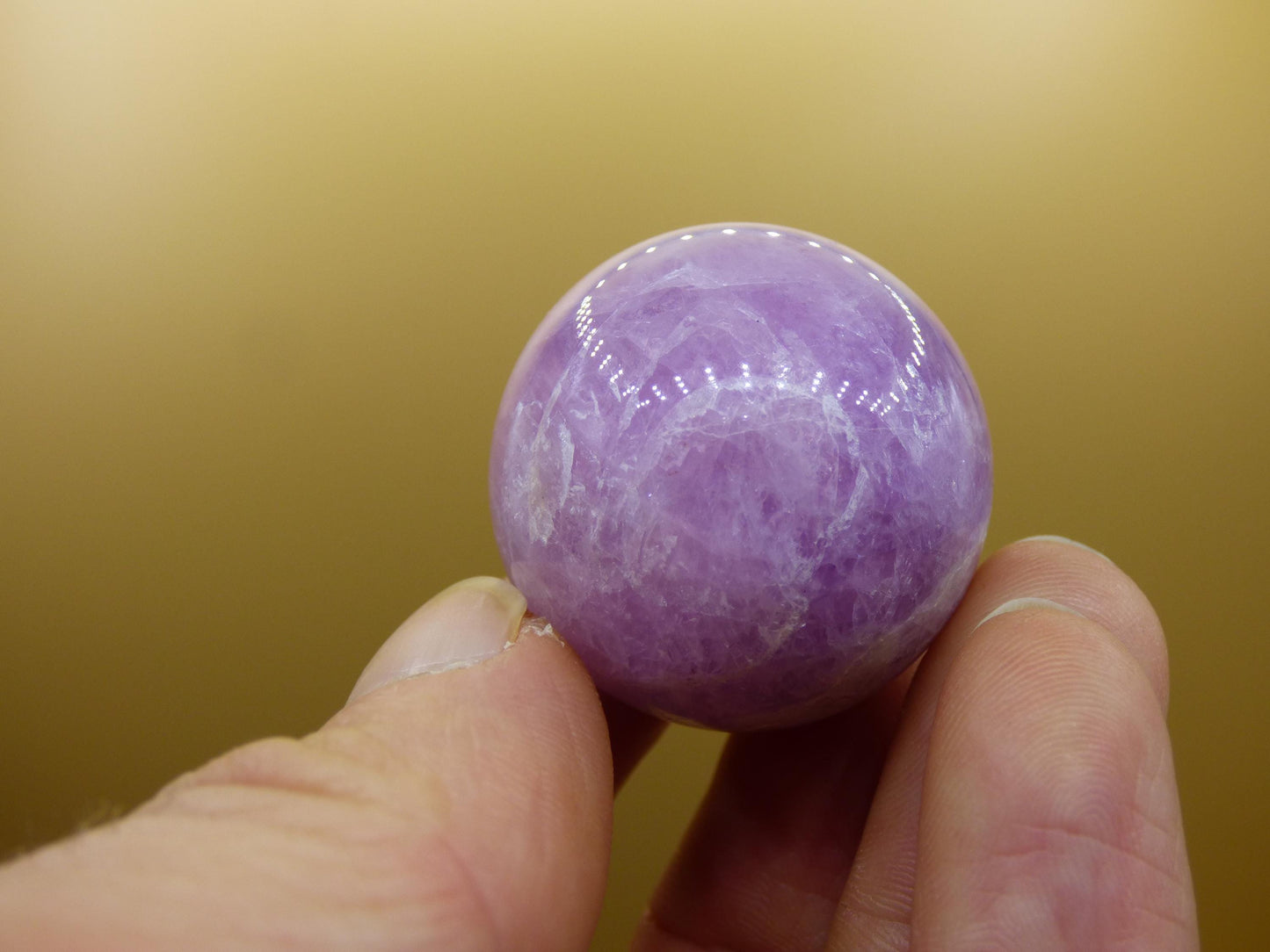 Kunzit A rosa Schimmer Flash ~ Edelstein Kugel Deko Sphere Haus Wohn Kristall HIPPIE Heilstein Rarität Selten Geschenk Frau Geschenk Er Sie