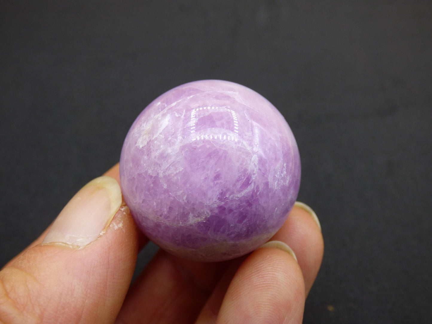 Kunzit A rosa Schimmer Flash ~ Edelstein Kugel Deko Sphere Haus Wohn Kristall HIPPIE Heilstein Rarität Selten Geschenk Frau Geschenk Er Sie