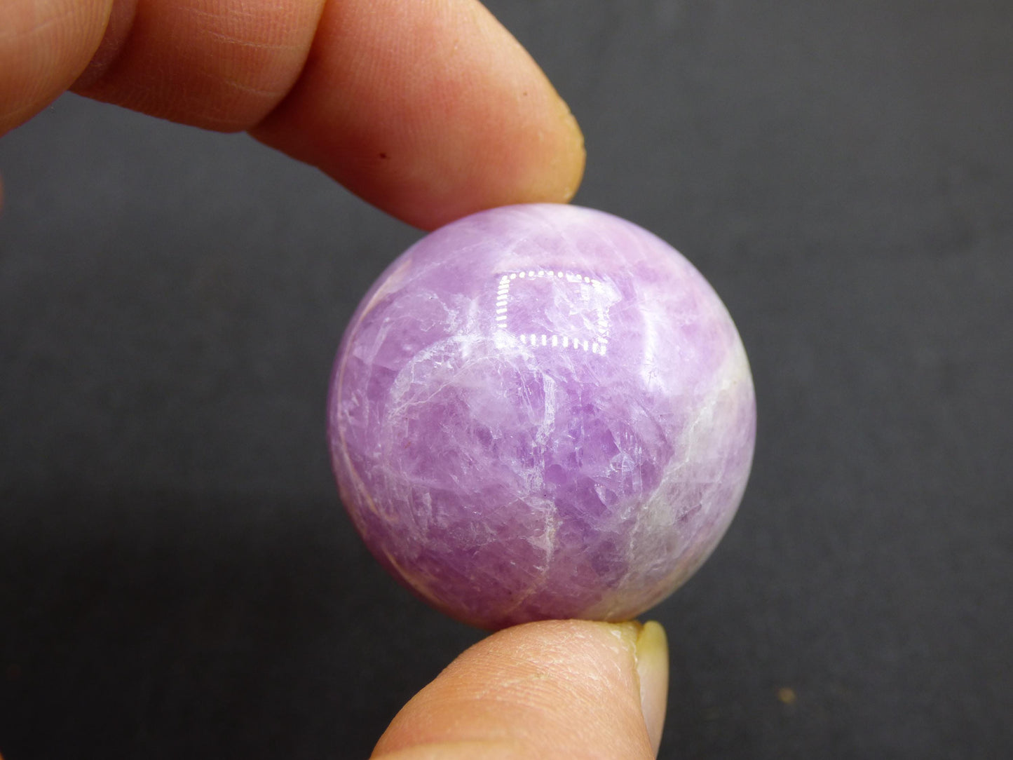 Kunzit A rosa Schimmer Flash ~ Edelstein Kugel Deko Sphere Haus Wohn Kristall HIPPIE Heilstein Rarität Selten Geschenk Frau Geschenk Er Sie